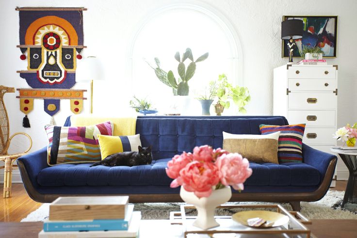 color. me .quirky. colorful couches