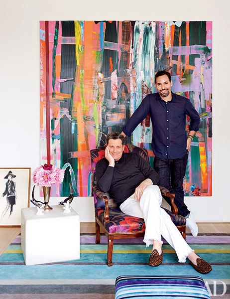 Isaac Mizrahi's NYC home on color. me. quirky.