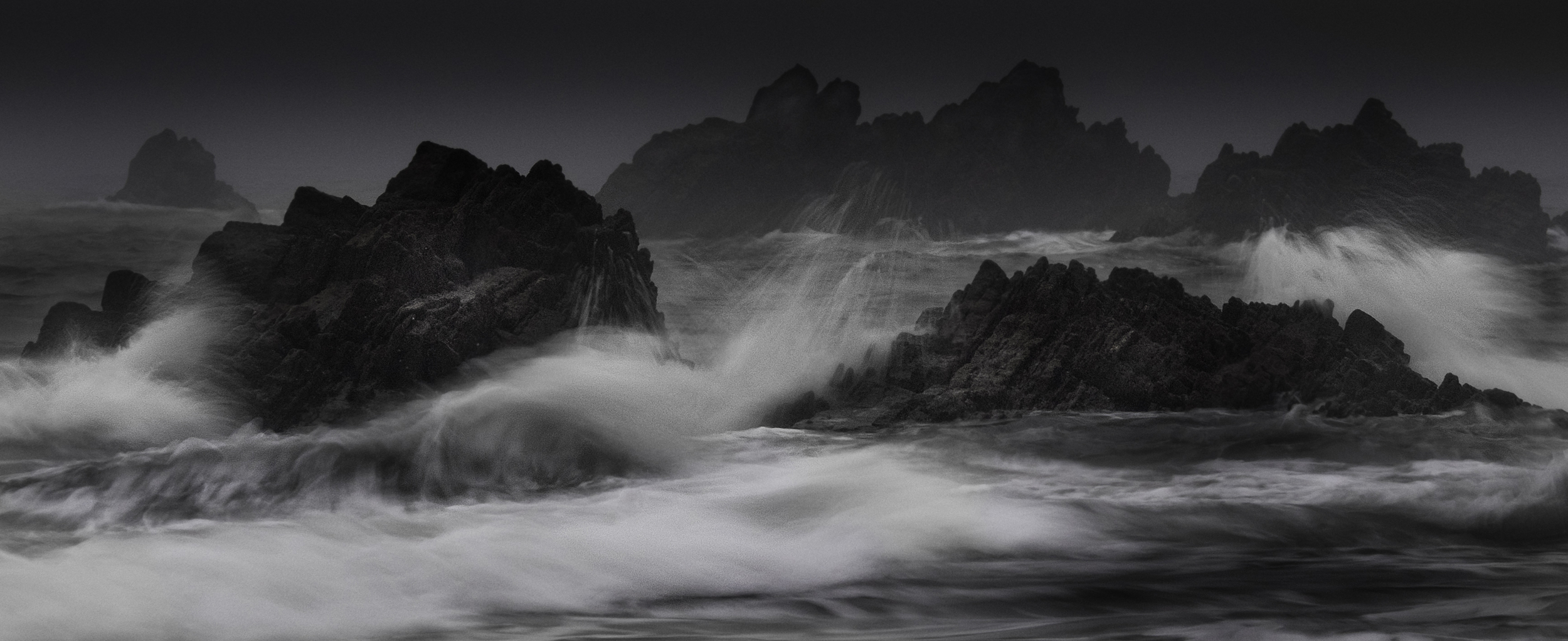 Storm waters at Marloes Sands.