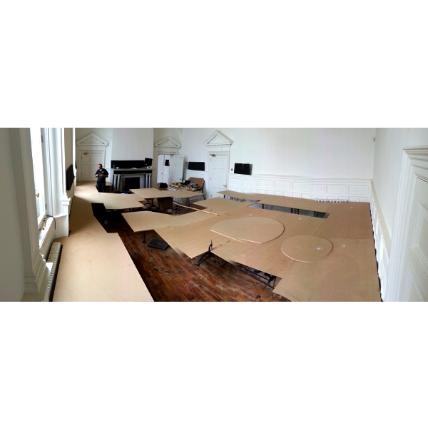 Main Desk Boarded