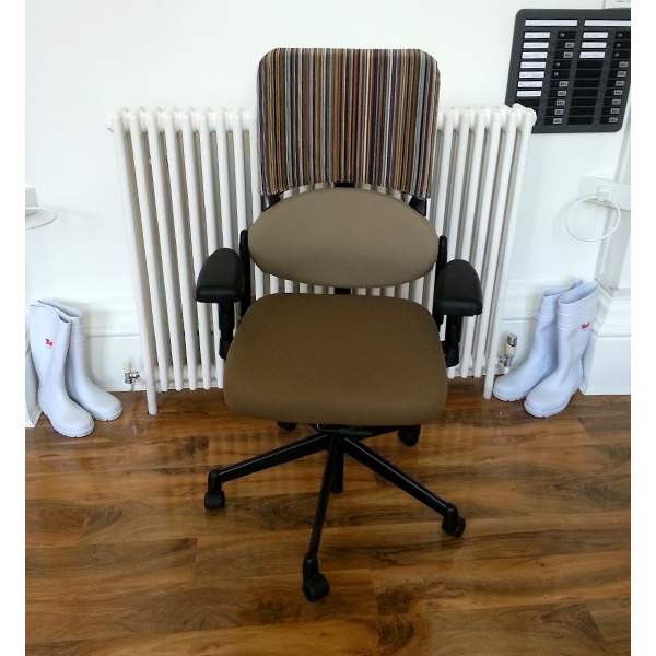 Individually Reupholstered Chairs - Epingle Stripe 001 Caramel