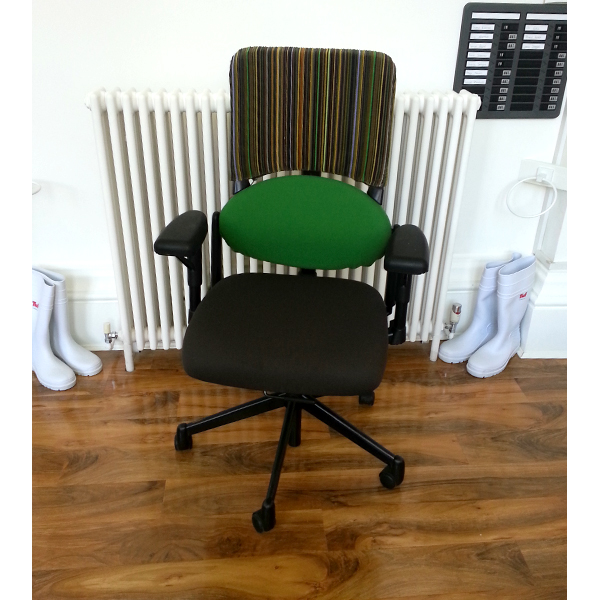 Individually Reupholstered Chairs - Epingle Stripe 005 Olive