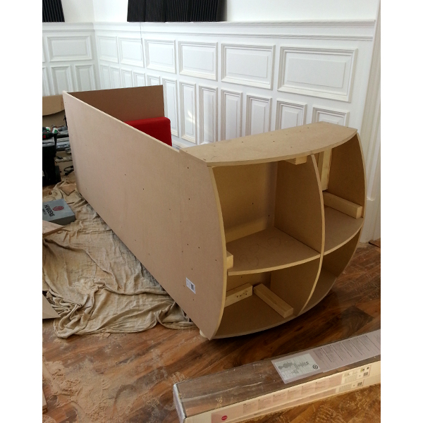 Telephone Box Sofa Structure - Upcycling the Sofa from the 'Old Office'