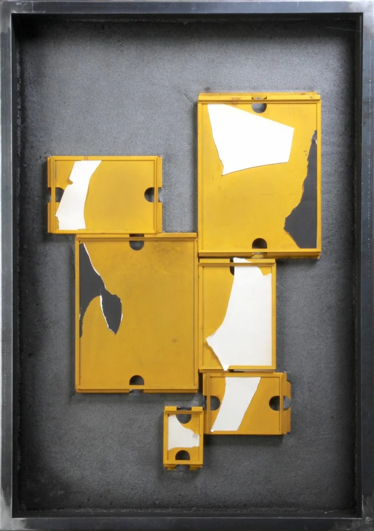 Alongside Existing Thought, 2016. Mixed Media (24 x 34 x 4 inches; 61 x 86 x 9 cm)