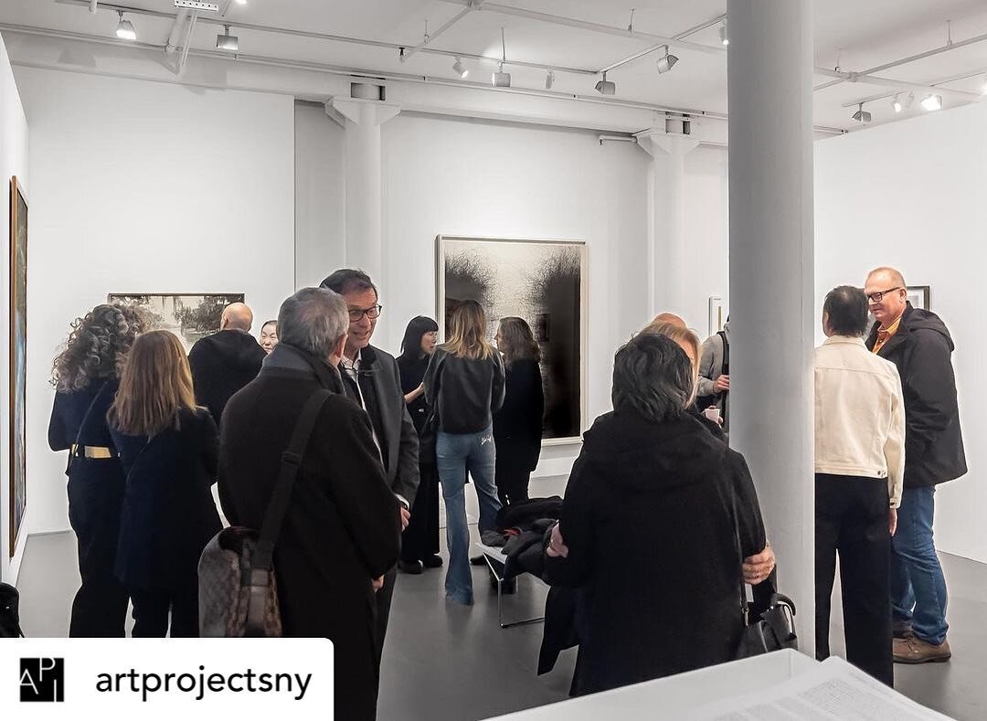 Posted @withregram &bull; @artprojectsny Such a wonderful reception for #artprojectsny30 with many artists (including #filiperochadasilva #erikbakke and #myonghikim pictured here) and friends! 

Be sure to stop by and see the exhibition:
30 Years: Ar