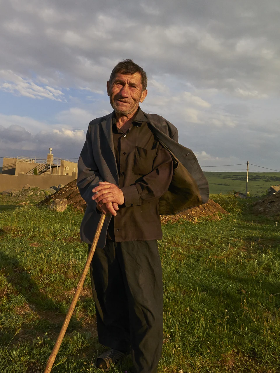 But it wasn’t about the road, what surprised me were the the people living around it, a shepherd with a smile welcoming me back from the trip north.