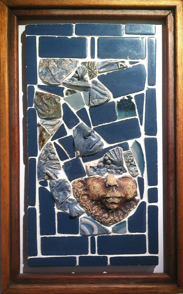 Images of You in Blue       ceramic mosaic