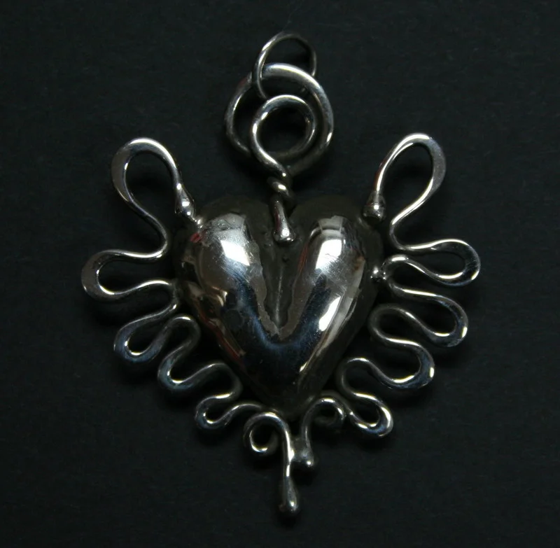 Siver Heart with Wings