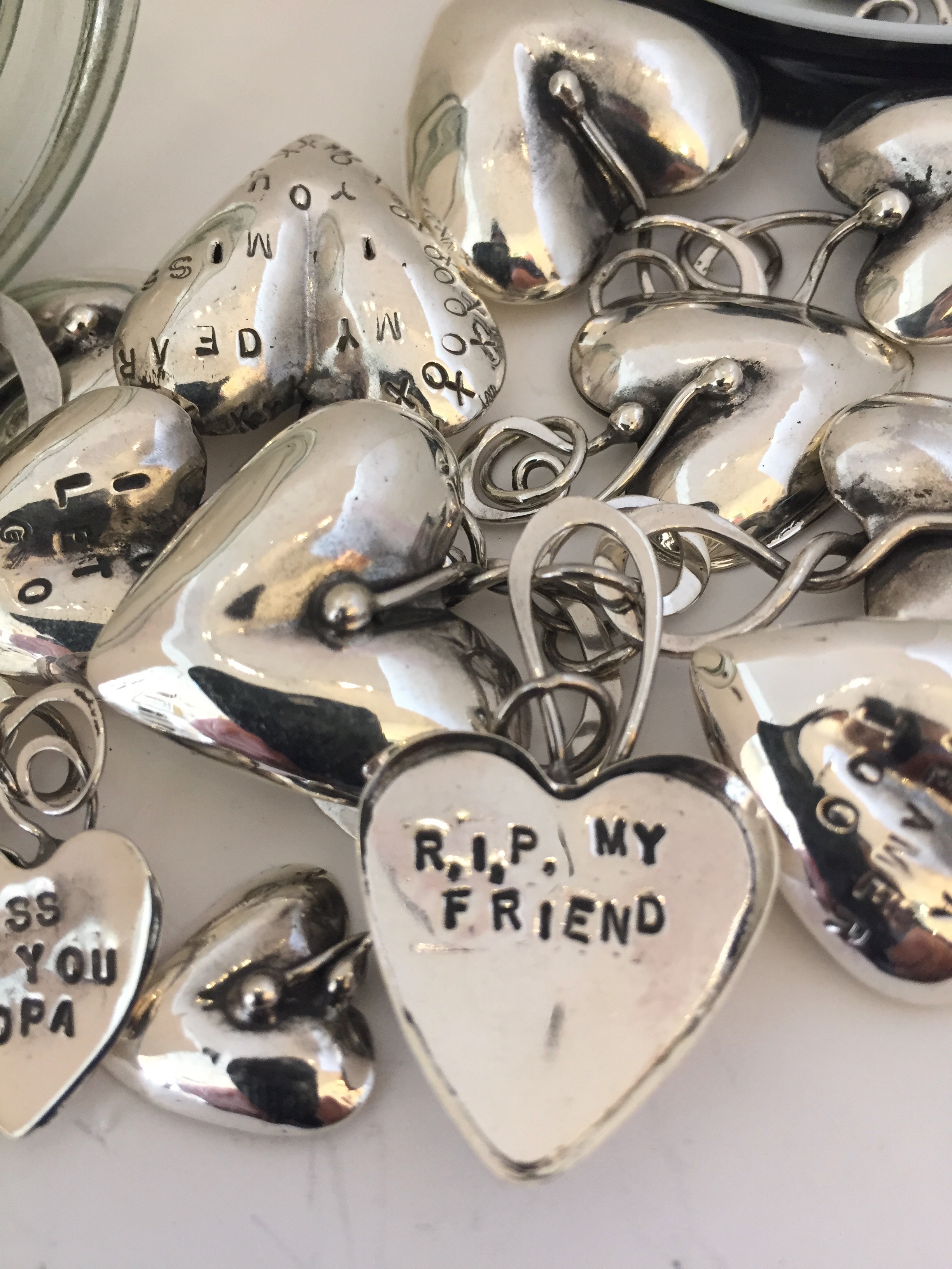 Hearts with text 4