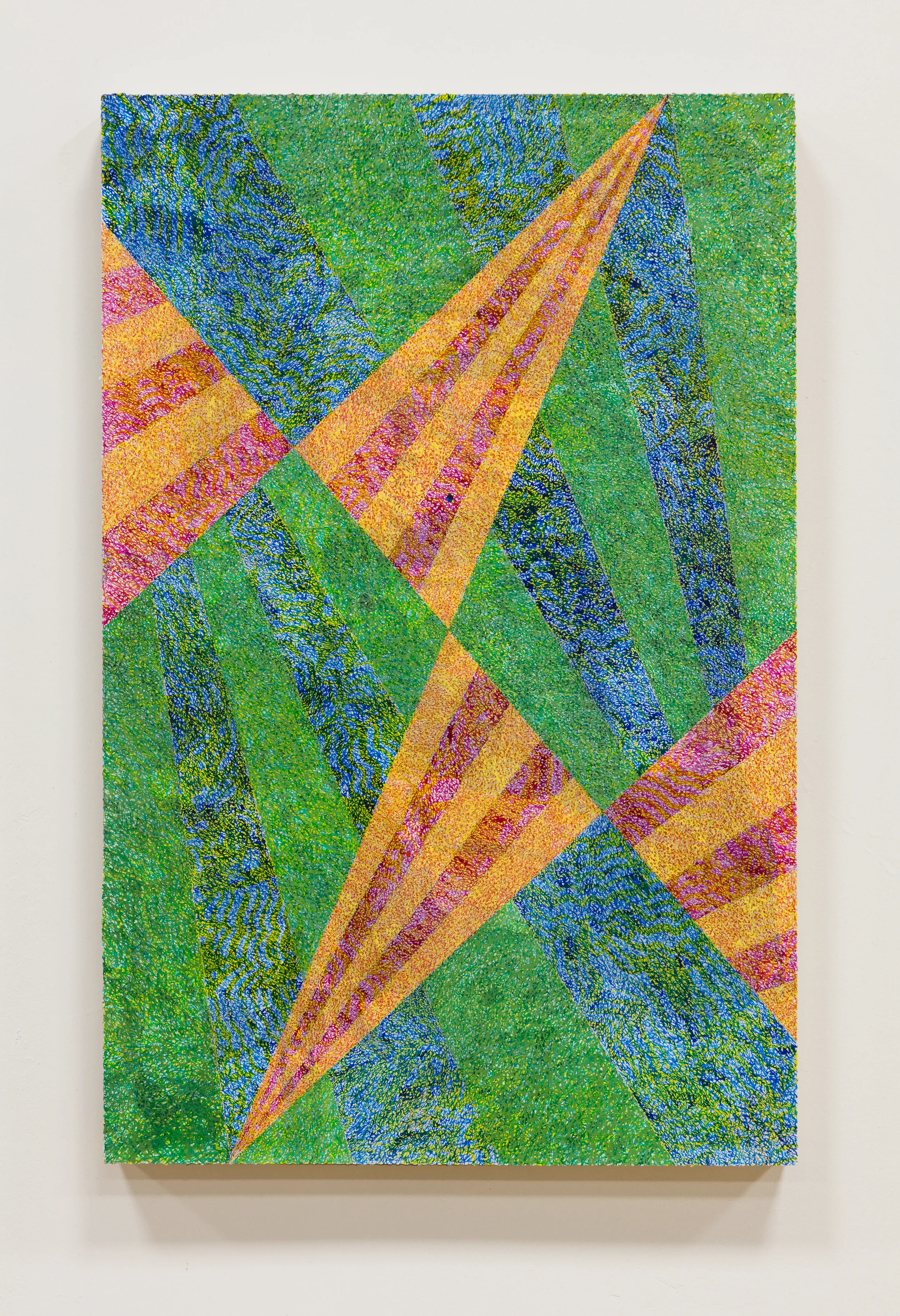 Fagoaga , 2016 acrylic on cardboard mounted on board 17 x 11 inches