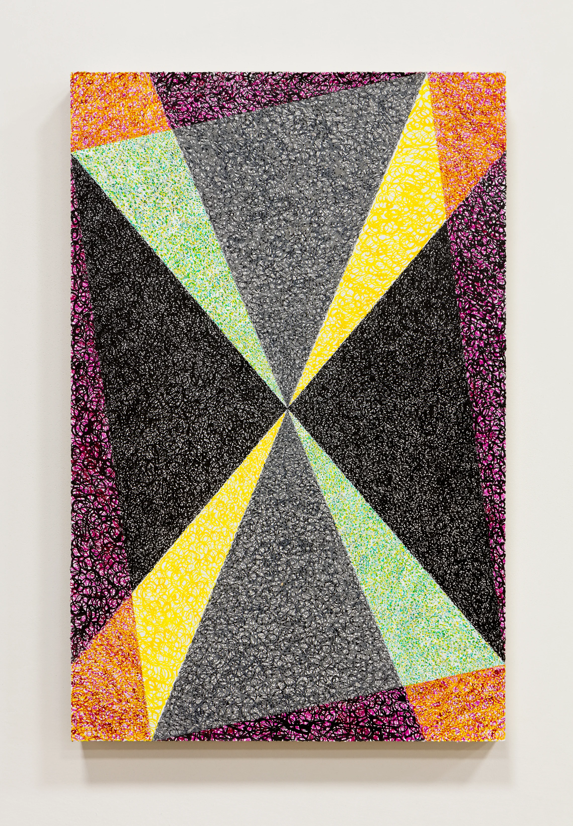 Reyes , 2016 acrylic on cardboard mounted on board 17 x 11 inches
