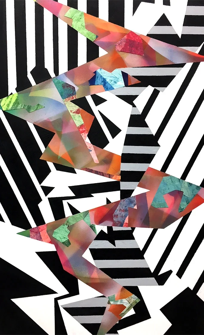Cocytus II, Mixed Media on canvas, 40 in x 25 in