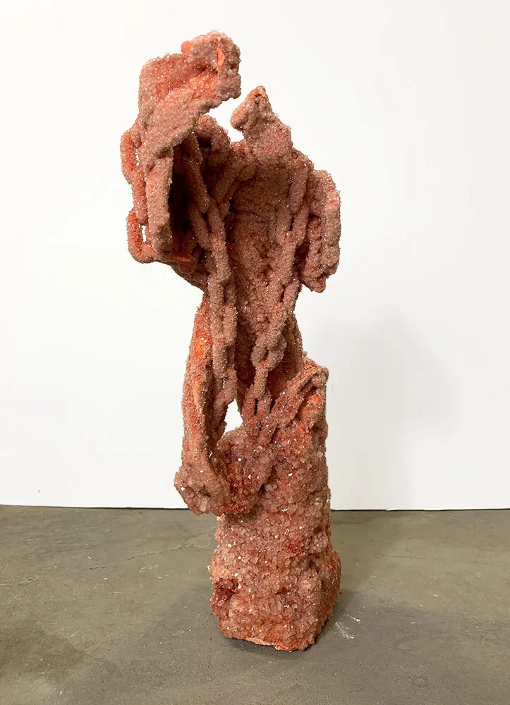  Thats all folks  Button Down Shirts, Resin, Nylon fibers, chain, dye, sodium crystals  25 in x 10 in x 8 in  2021 