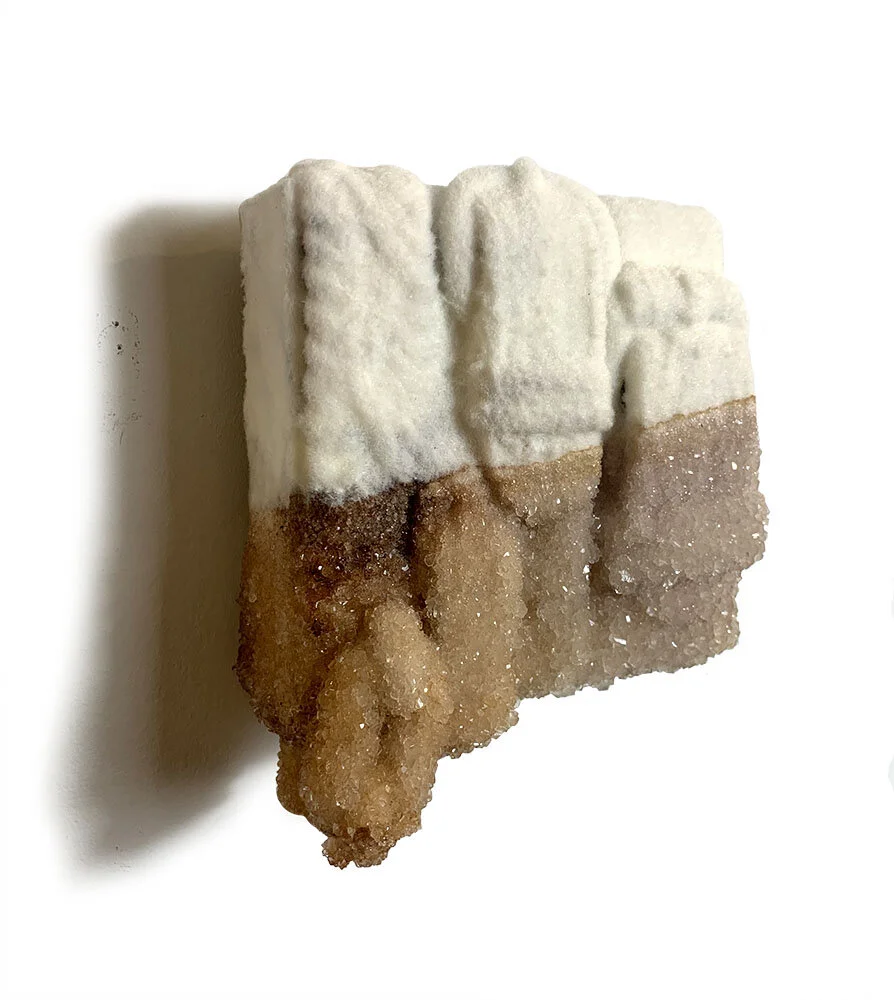  Save it for tomorrow   Belts, Resin, Nylon fibers, chain, dye, sodium crystals 6 in x 6 in x 3 in  2021 