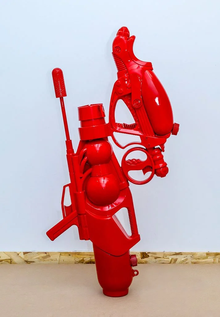  Dualie Squelchers  Polyurethane Enamel, Plastic Water Toys  37” x 22” x 6”  2025 