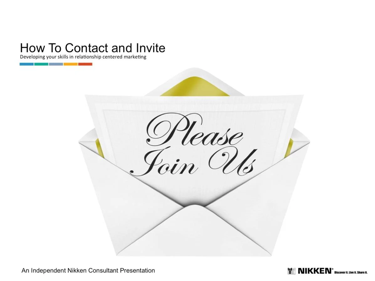 How to Contact and Invite with Dave Johnson