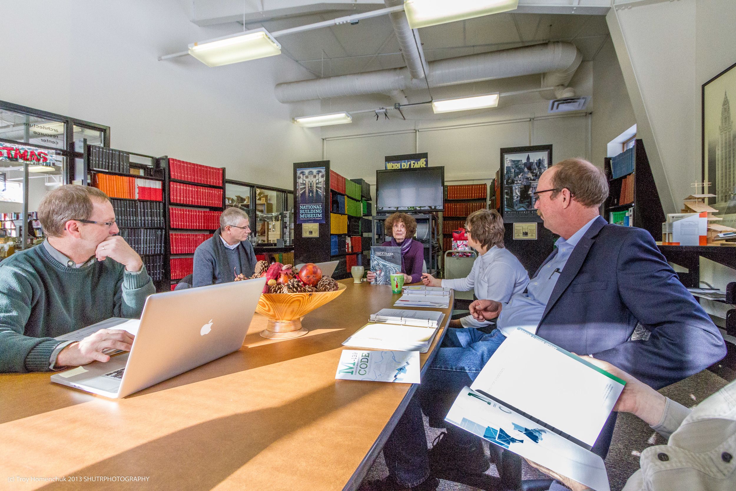 Weekly faculty meeting in the ARC