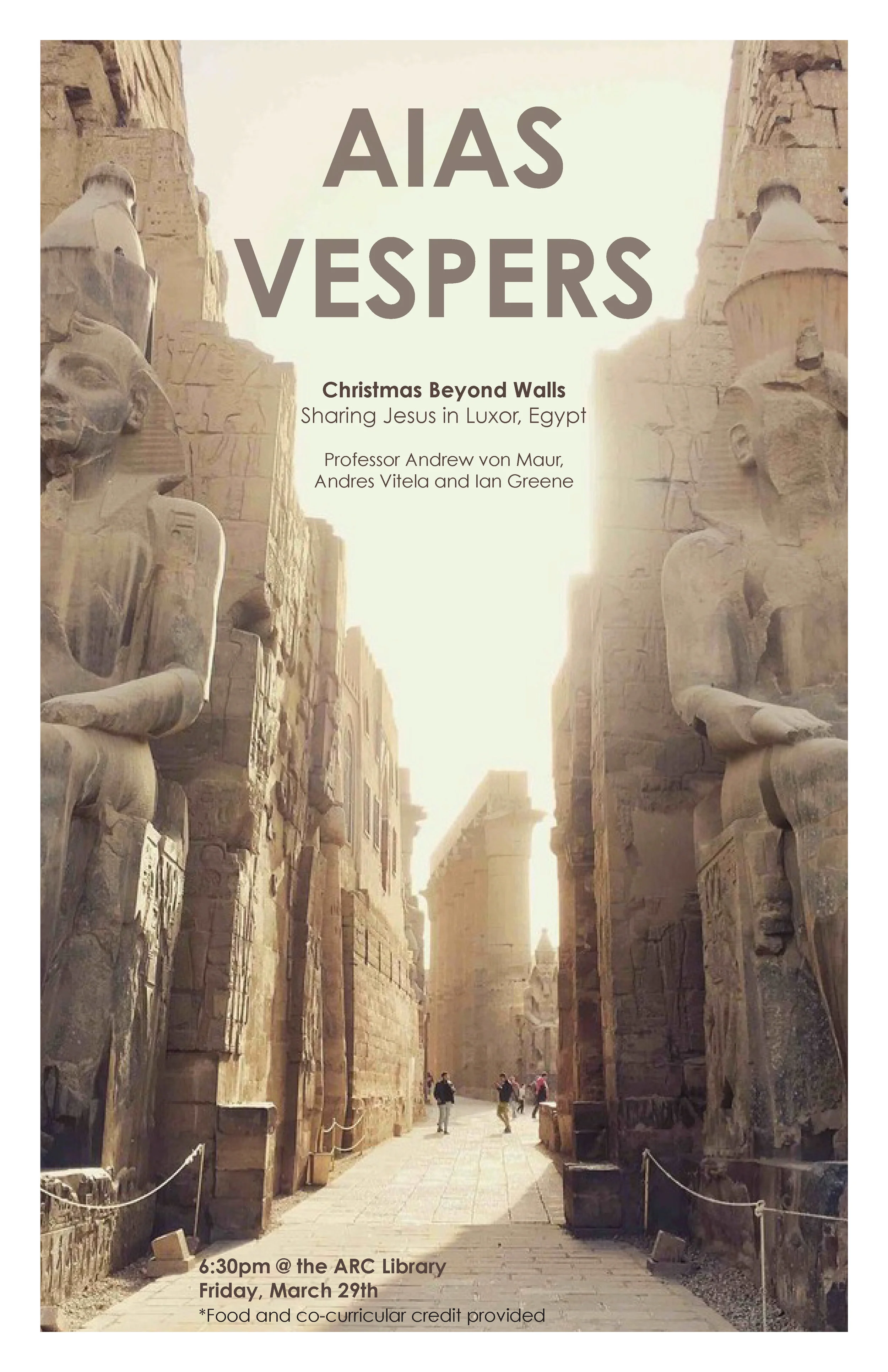 AIAS VESPERS: Christmas Beyond Walls
