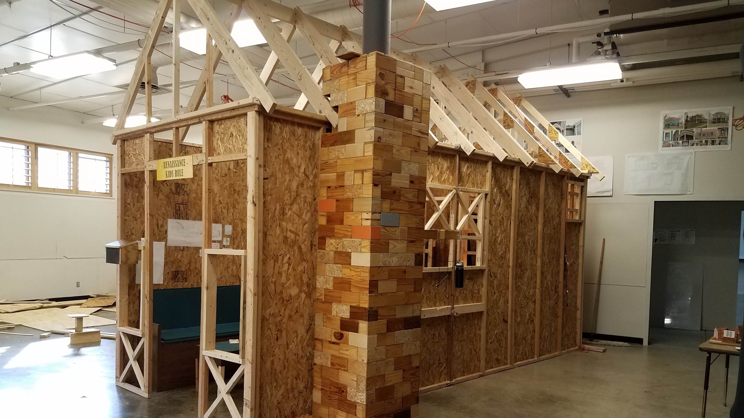 Tiny house model, "FULL" scale. 8'W x 18'L x 12'H