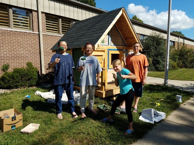 It was Kids' idea to build house for a person in need.