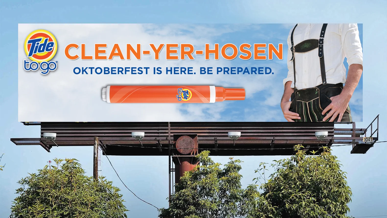  Billboard in Cincinnati - this was relevant to the Cincinnati Oktoberfest, which is the largest in the US. 