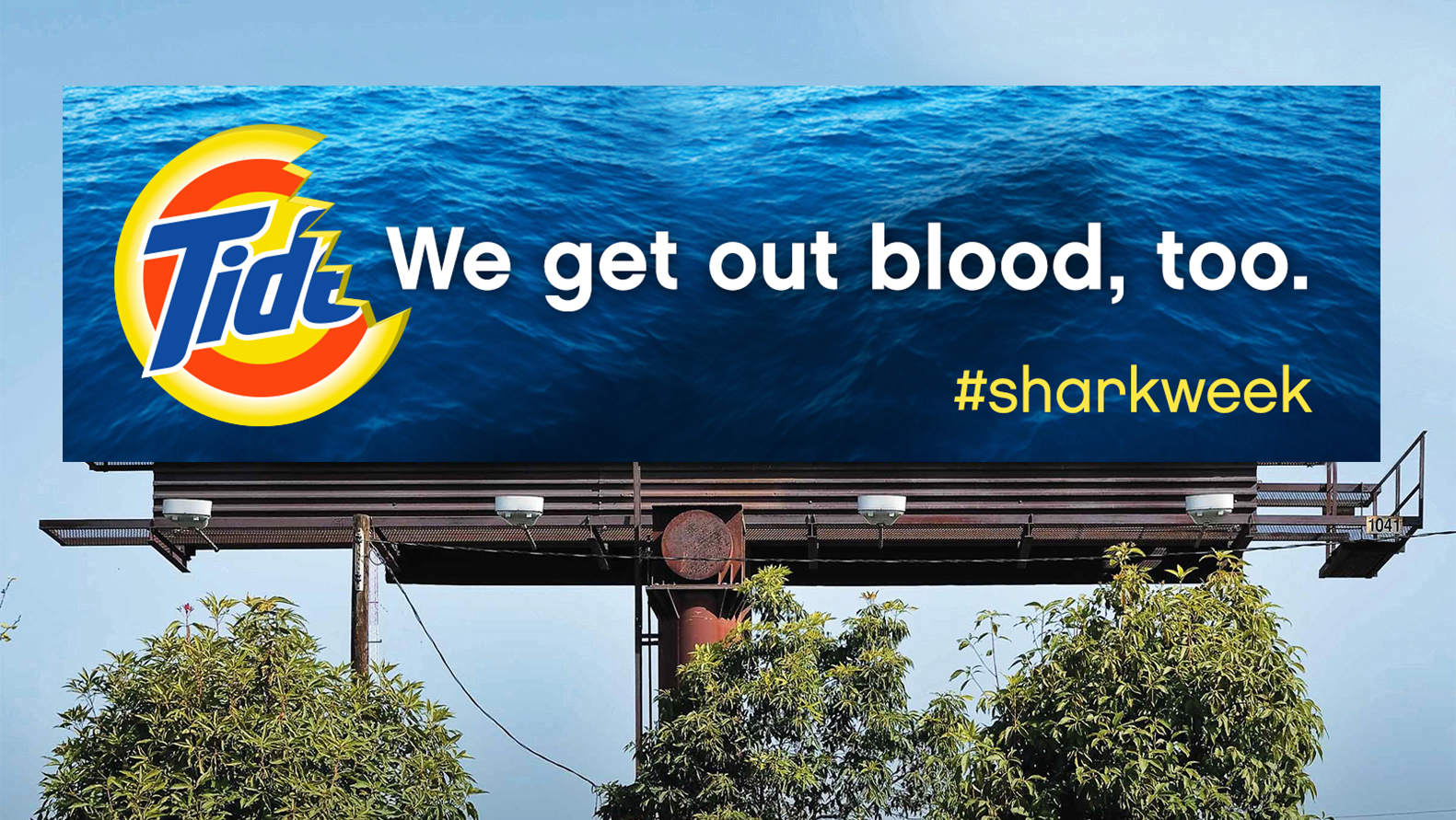  Shark Week billboard execution. 