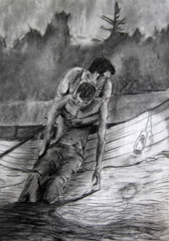 2009 Faulkner Study 12x24 Charcoal