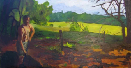 2009, Faulkner Narrative Series 24x10 Oil on MDF