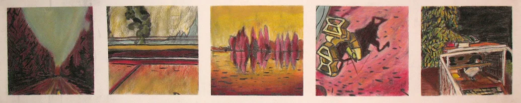 2006 15x42 Pastel, Ink on Paper