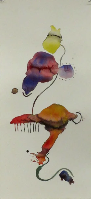 2010 34x10 Guache, Ink on Paper