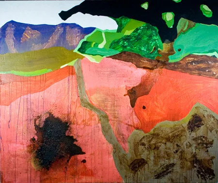 2007 60x48 Acrylic, Pigment on Canvas