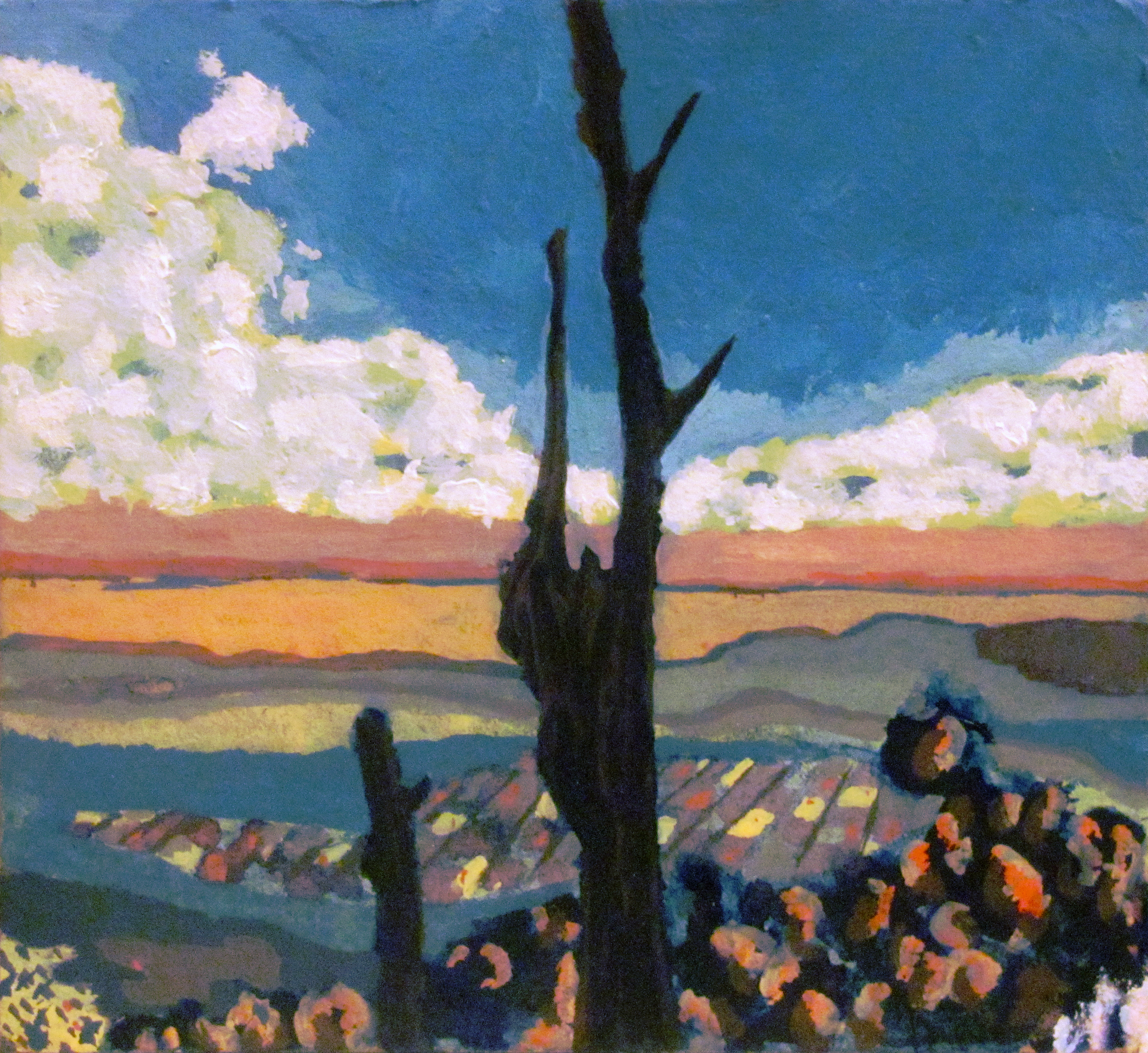 2011 4x5 Guache on Bookboard
