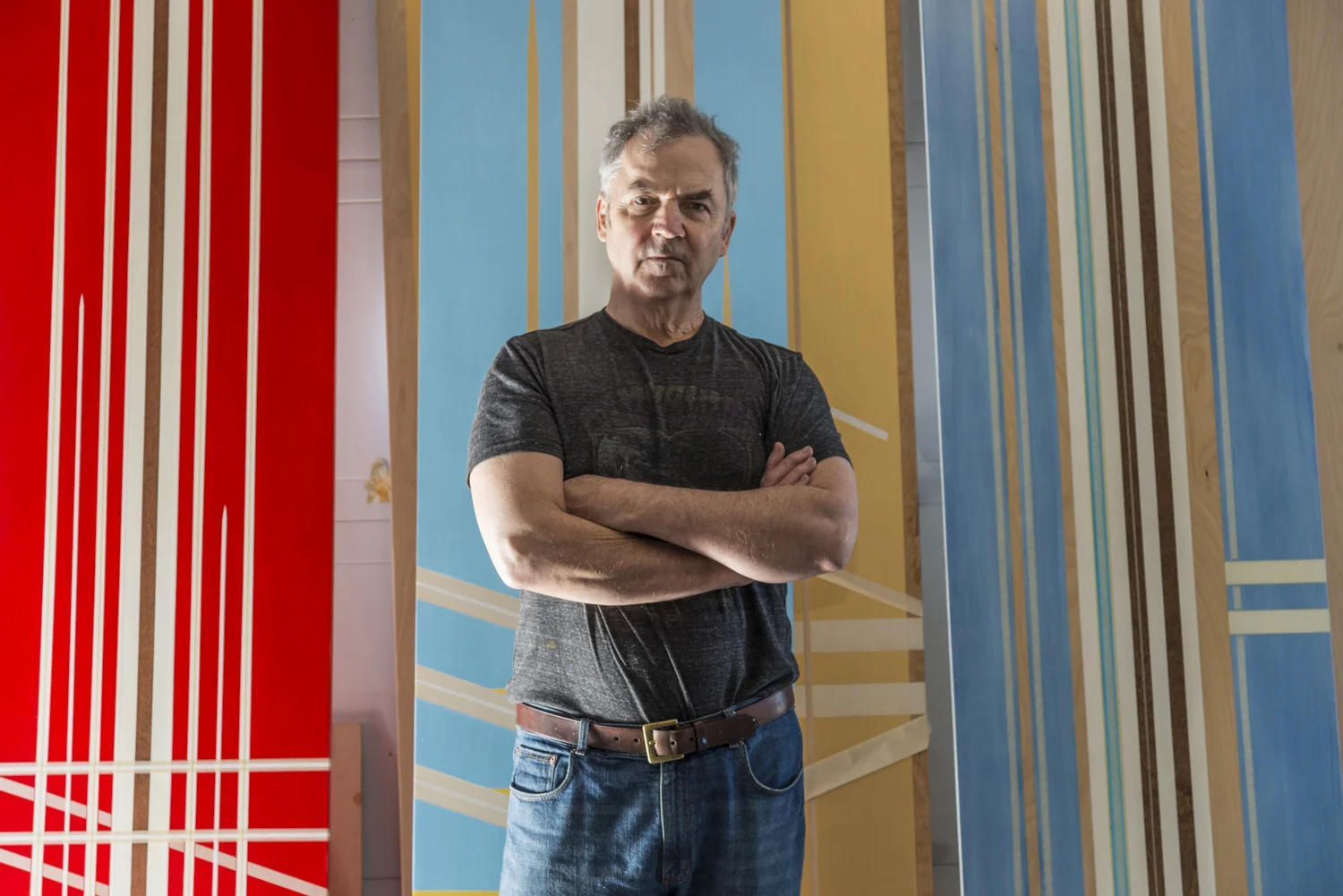  Artist Peter Dayton at his studio, East Hampton 