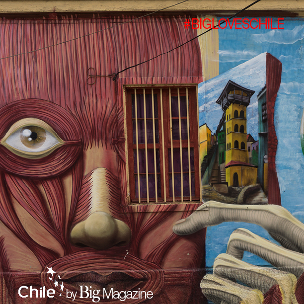 Street art by Defos, Cerro Baron, Valparaiso