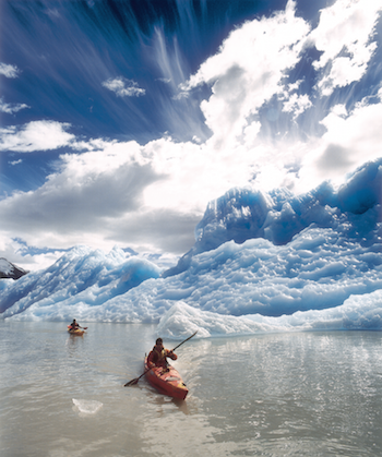 Photographed by Jorg Badura - canoeing Glacier Grey Chile C Print limited editions 24x36 / 30x45 / 40x60 Contact: nikki@bigmagazine.com