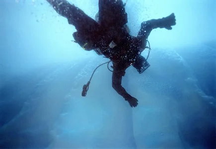 Photographed by Steen Sundland - Diver Antarctica 2 C Print limited editions 24x36 / 30x45 / 40x60 Contact: nikki@bigmagazine.com