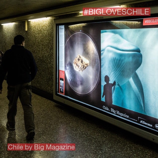 Big Magazine exhibition in Metro de Santiago, 50 Billboards reaching 2 MM people a day.