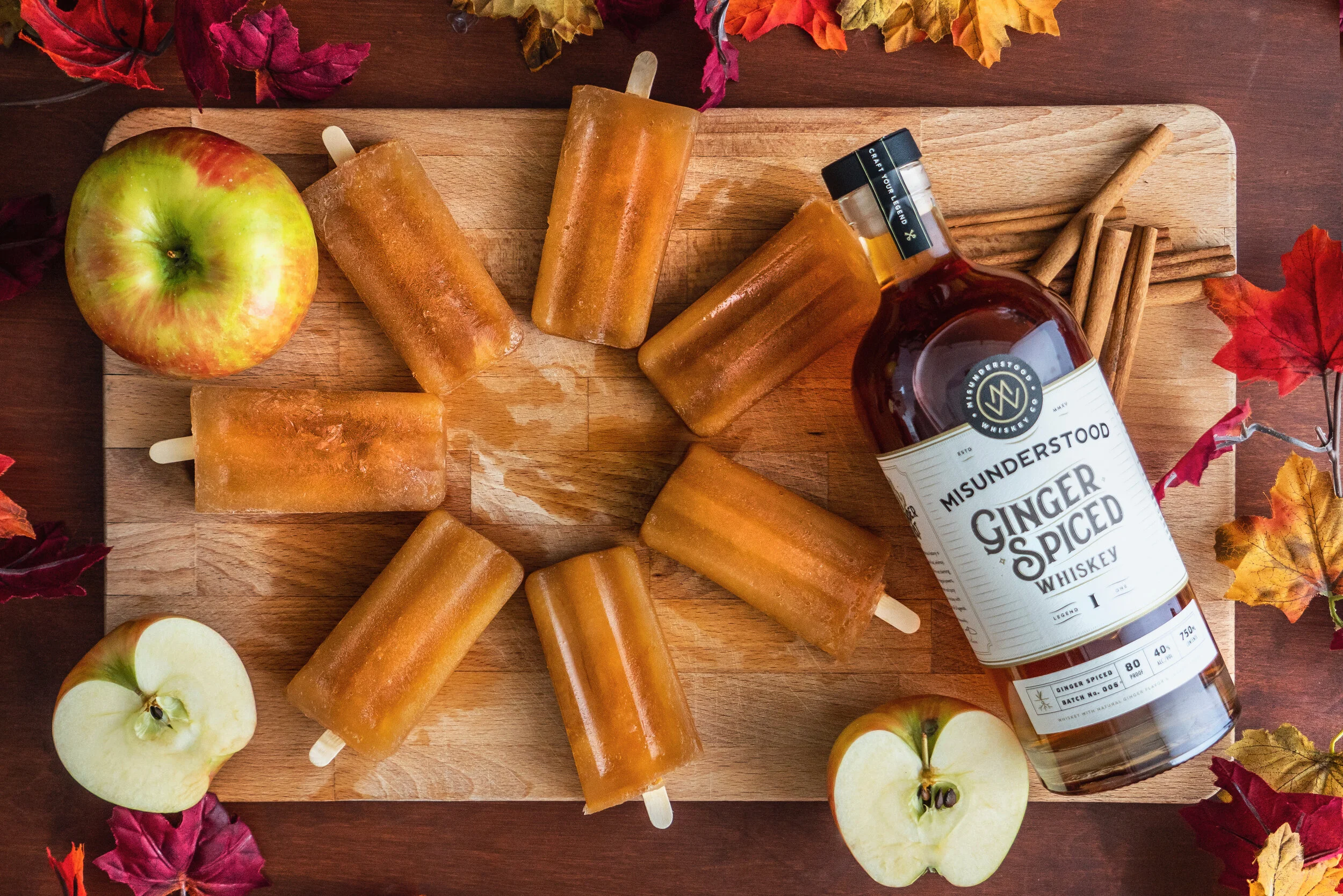 Apple Cider Whiskey Pops