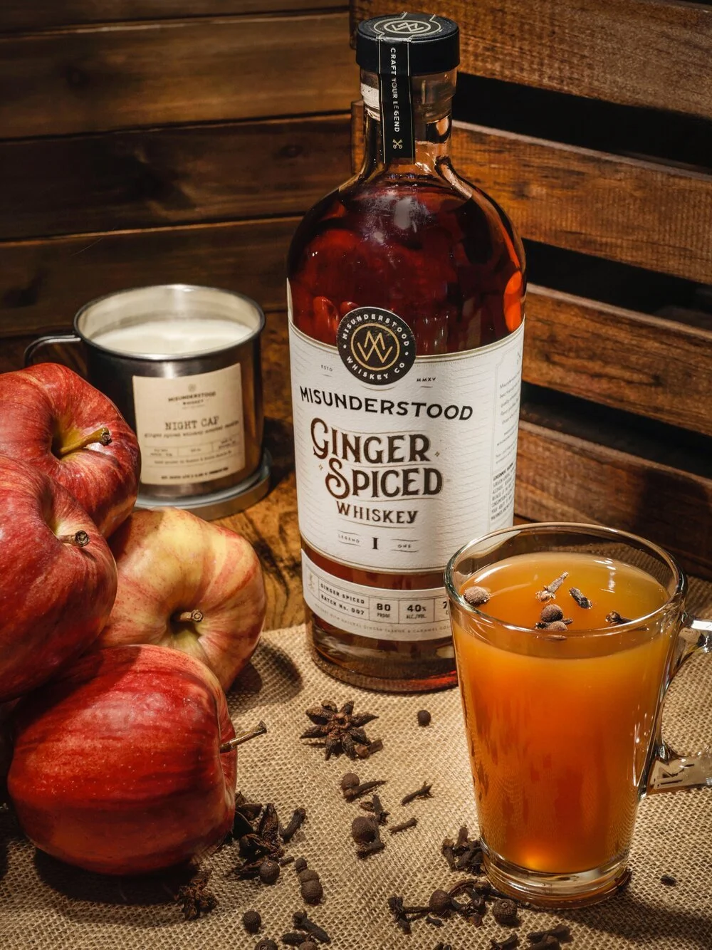Hot Ginger Cider Cocktail