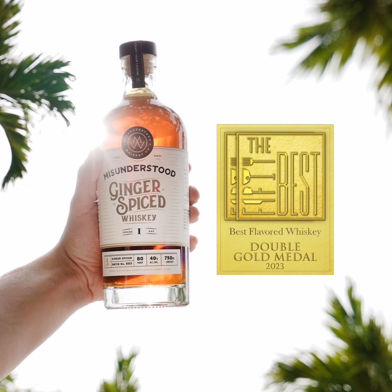 Well this is awesome! We are thrilled to share that our Ginger Whiskey has received a Double-Gold Medal &amp; Best Flavored Whiskey in the &quot;Fifty-Best&quot; tasting competition.

We don't make our whiskey to impress critics, but this one sure fe