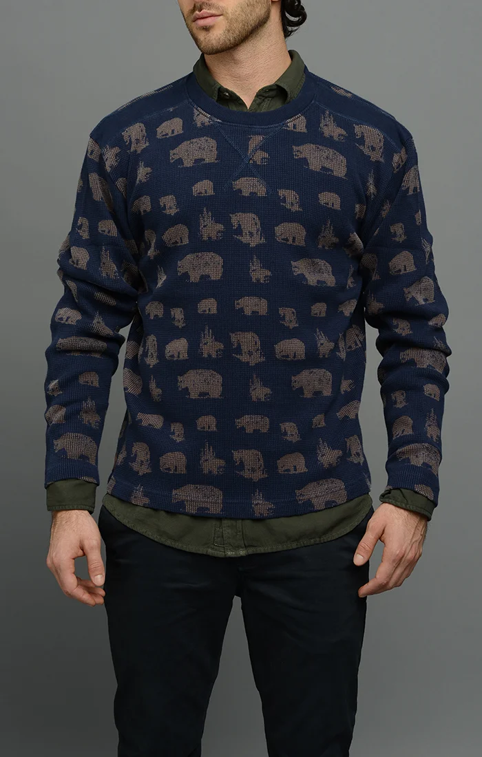 Bear Print Sweater