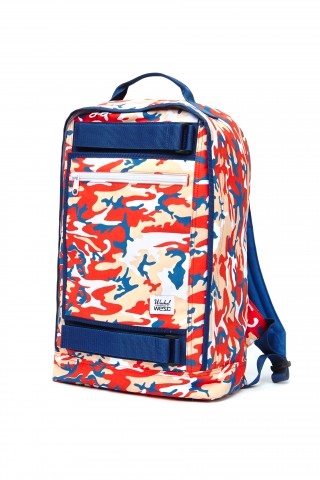 Andy Warhol X WeSC Mathieu Backpack Camo (Red) — Men's Backstage