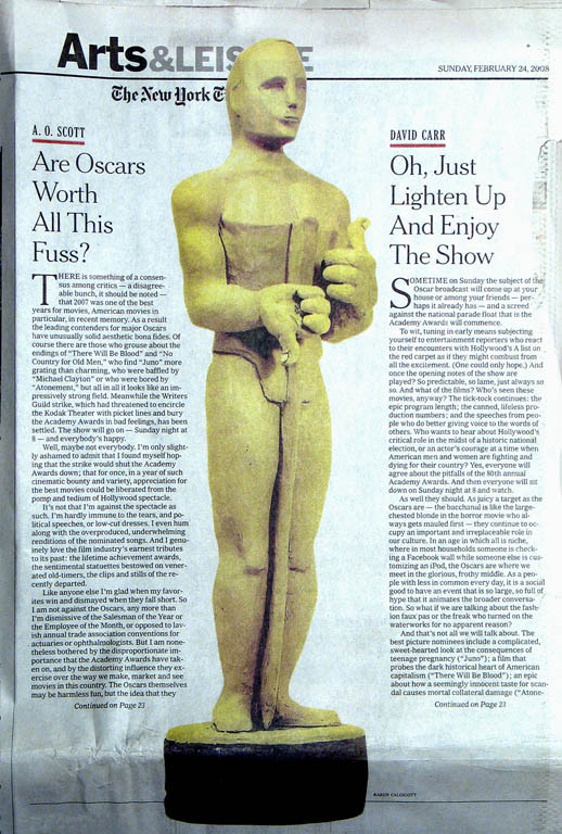 Oscar for The New York Times