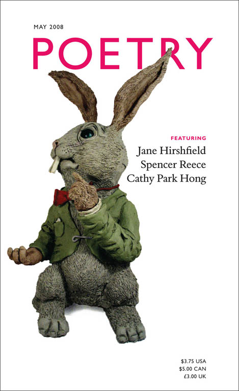  Poetry magazine chose this Mr Clay Rabbit for their quarterly publication. 