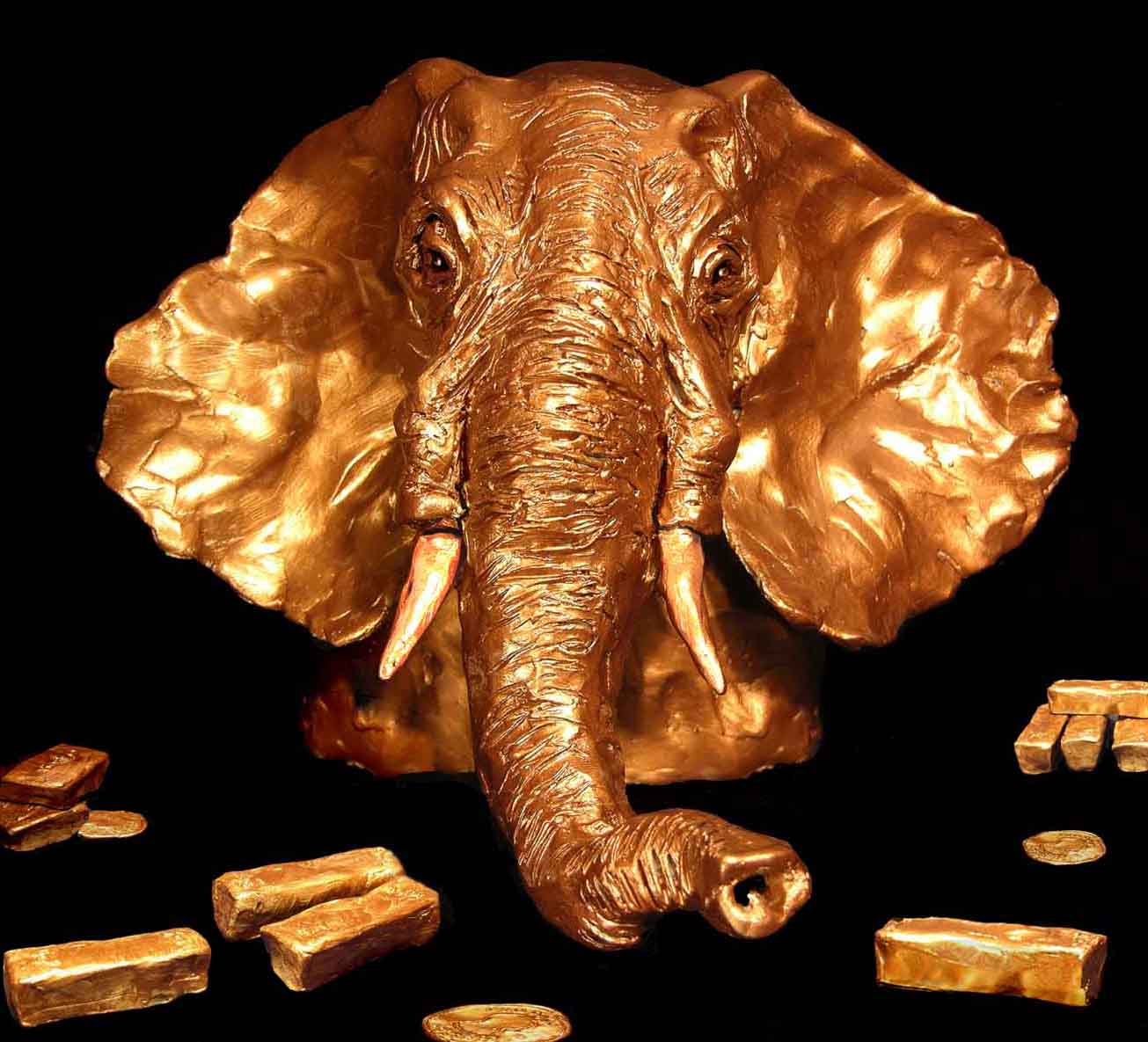  Gold Republican Elephant 