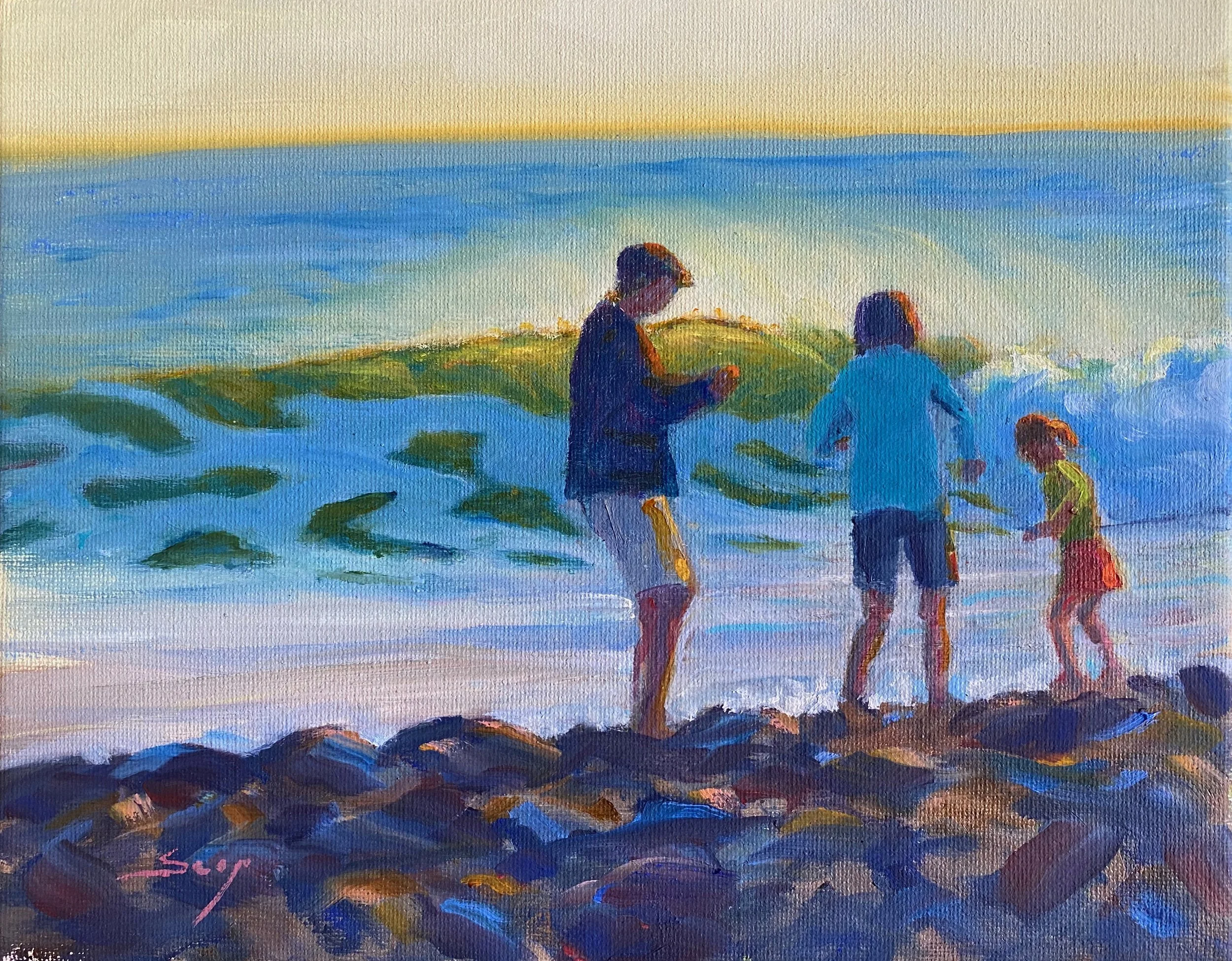  Family Time 8×10. oil on Canvas  $350. UNFRAMED 