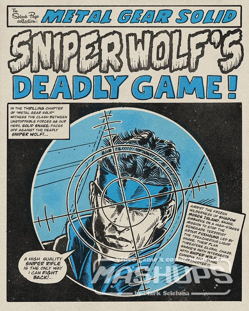 Sniper Wolf's Deadly Game! Blueprint Edition Comic Book Splash
