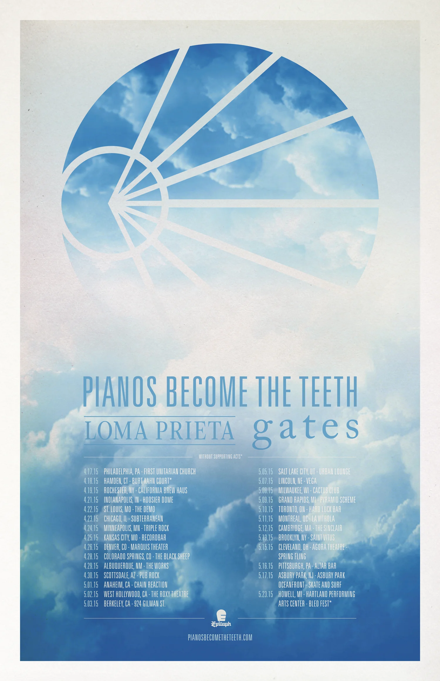 Spring Tour with Pianos Become the Teeth and Loma Prieta
