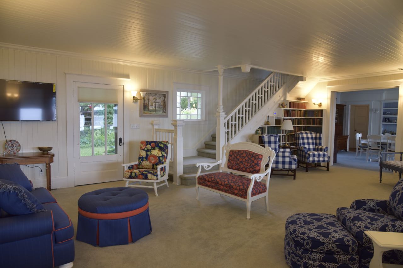 A nautical feel throughout.