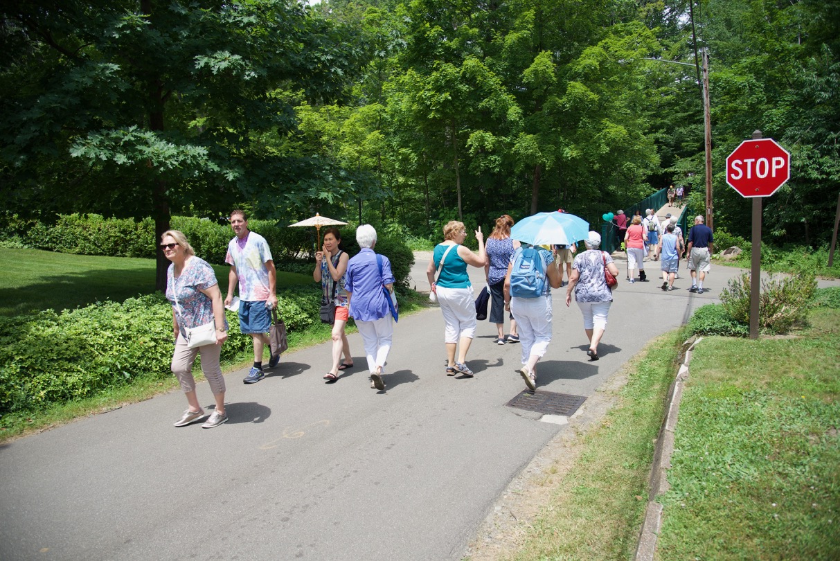 Coming and Going across Thunder Bridge - The Arboretum, private gardens, exceptional residences, an artist rendering in progress, and the Opera Invasion!